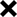 Black letter X
